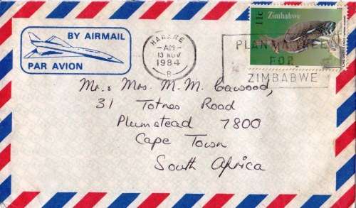 Cover from Zimbabwe to RSA