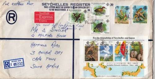 Seychelles - Cover to RSA - 1988 - Stunning!