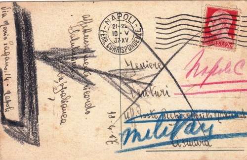 Italy, 1937, Postcard