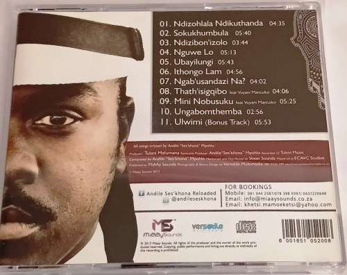 CD,   Andile Ses`Khona  Elam Ithongo Reloaded - VG+