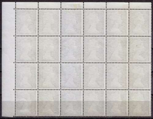 QEII, MNH 24 Stamps Block,Toning on back as highlighted