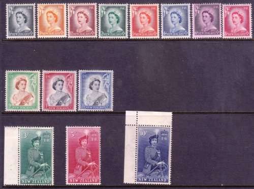 New Zealand, MH, 1953/57 selection