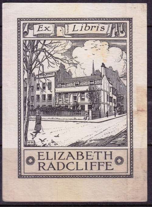 Cinderella - Book plate art - Ex Libris, Elizabeth Radcliffe