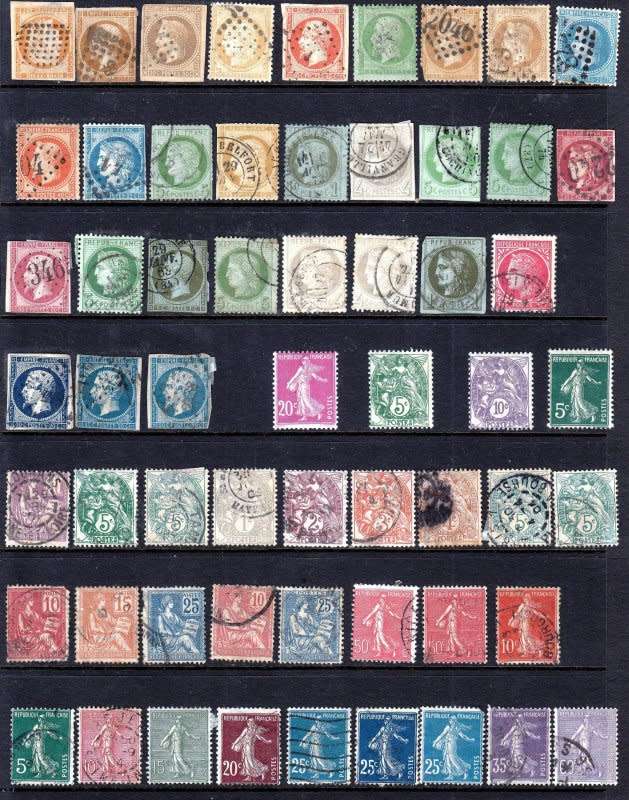 France old stamps selection,Unchecked,FU & MH,finds possible!