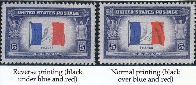 US,Scott #915,MNH,1943,Reverse printing error