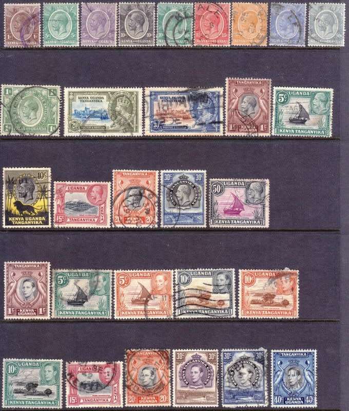 KUT,Selection of KGV & KEVII VFU,1922/54,Excellent Value!