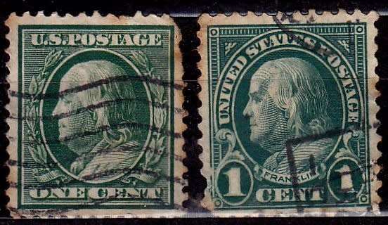 US,Scott#331 & 552,1908/1922,Used,CV$0.70