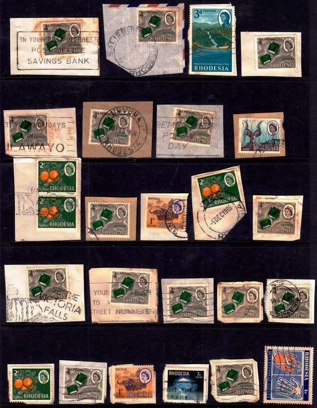 Rhodesia,BSAC and other,unchecked selection,postal marks