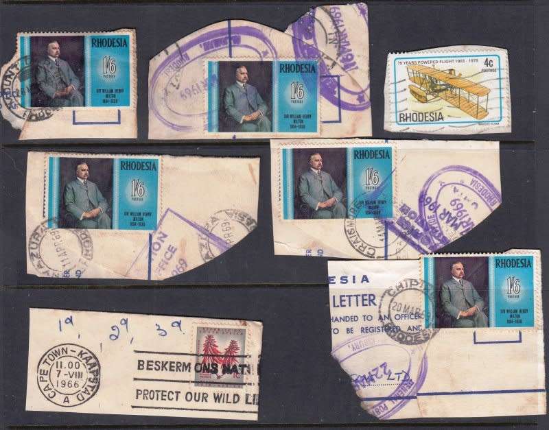 Rhodesia,BSAC and other,unchecked selection,postal marks