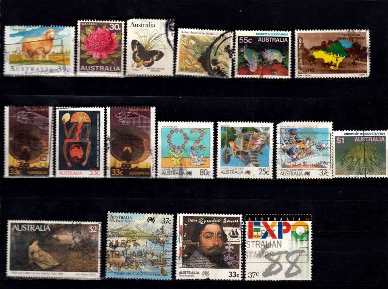 Australia,unchecked used selection
