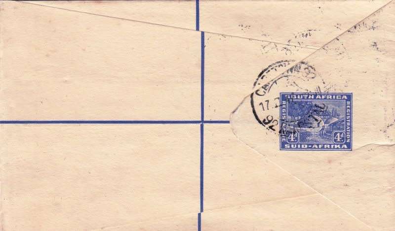 RSA,Union,1947,FDC,Size15cmX9.3cm