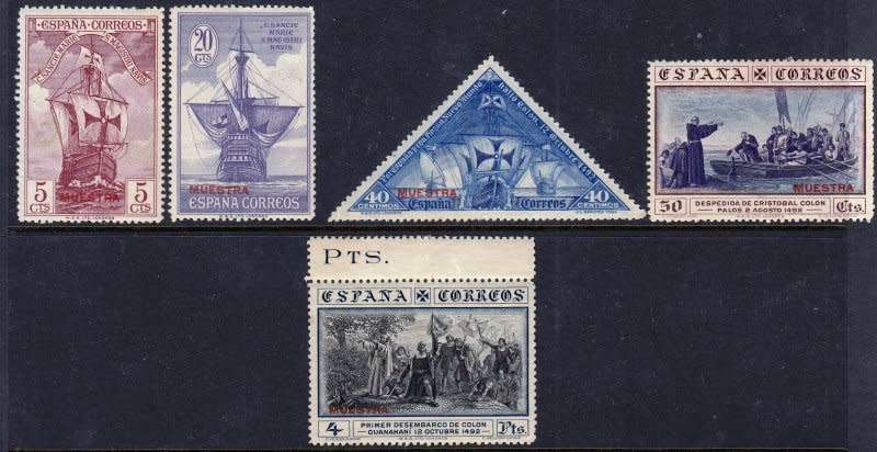 Spain, Scott#421,425,428,429,431,1930,Specimen,MNH&MH,high value!