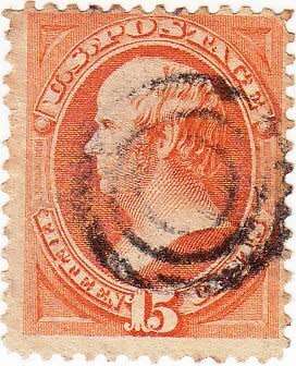USA, Scott #163,1875,FU,CV$160, minor faults