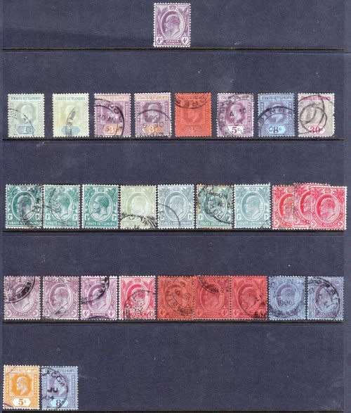 Straits Settlements, MH and Used all with hinge marks, Great Selection