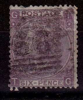 Great Britain, Scott #45,1865,QV,FU,CV$100.00