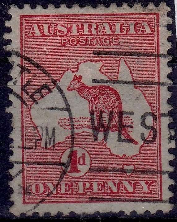 Australia, Scott #6,1913,VFU,CV$40.00
