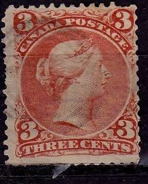Canada,Scott #35,1868/76,Used,CV$40.00