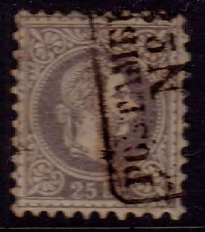 Austria, Scott #32,1867/72,FU,Perf. 9.5,Coarse Print,CV$25.00