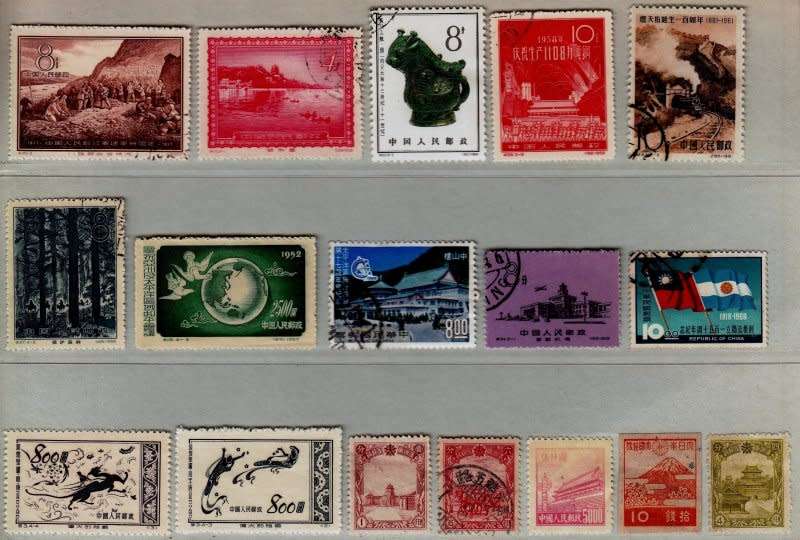 China,used selection including, Scott #152,53,290,315,404,785 and others