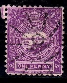 New South Wales,Scott #77,1888/89,VFU,Inverted watermark