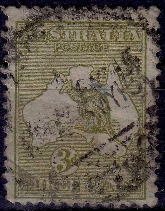 Australia, Scott #5,1913,VFU, CV$17.50