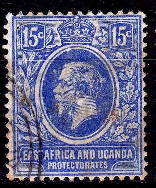 British East Africa (Kenya,Uganda and Tanganyika),Scott #6,1921,VFU,KGV,CV$22.50