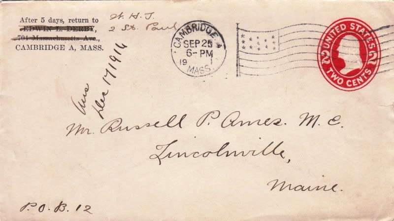 USA, Scott #406 , 1916, Entire