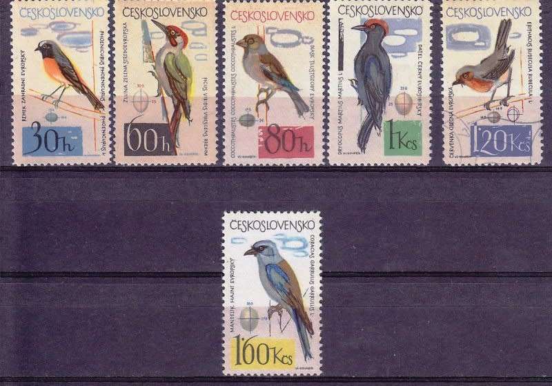 Czech Republic (Czechoslovakia),MNH,CTO,1964,Birds