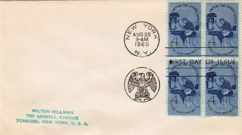 USA, Scott #1155,1960,FDC, Size 16.6cmX9.4cm