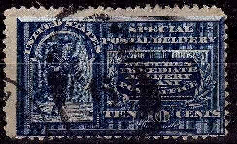 USA, Scott #E5,1895,FU,Parcel post,CV$12.50