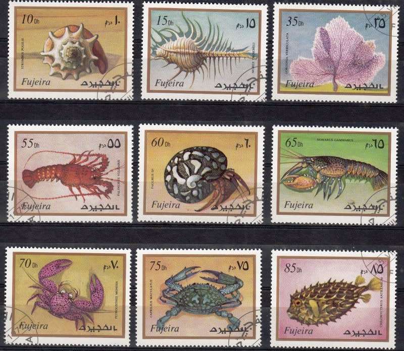 United Arab Emirates,Fujeria,1972,Fish and marine life,MNH,CTO