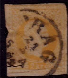 Austria, Scott 1863/64,FU, Imperf.?,Tear,Crease, Crisp Cancellation, Space filler
