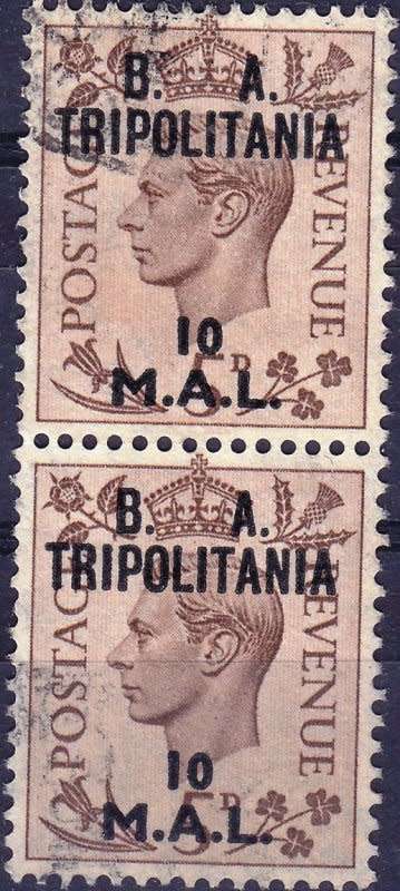 Great Britain,Tripolitania,#20,1950,VFU,CV$8.00