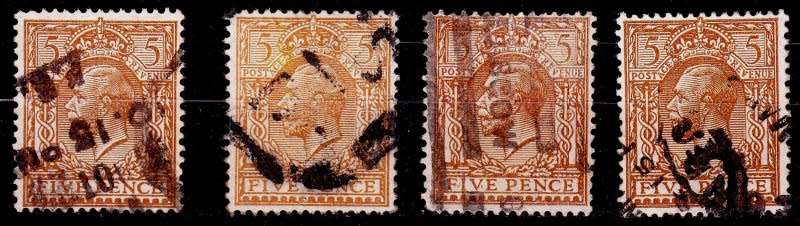 Great Britain,Scott #166,1912/24,VFU,KGV,CV$16.00