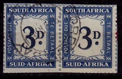 South Africa,Union, Scott #J25,1932/40,FU,Postage Due, On Paper,CV$28.00