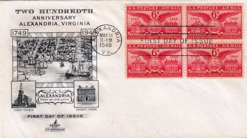 US,Scott#C40,1949,FDC,Size 16.6cmX9.4cm
