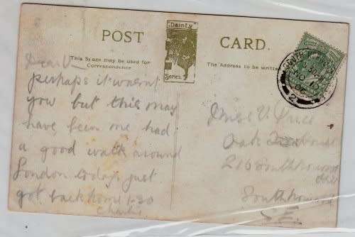 Great Britain,Used Postcard `Dainty Series`,1906,KEVII