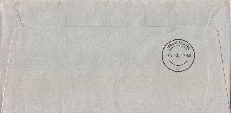 South Africa,Aviation,1985,8,110 of 10,000 printed and flown
