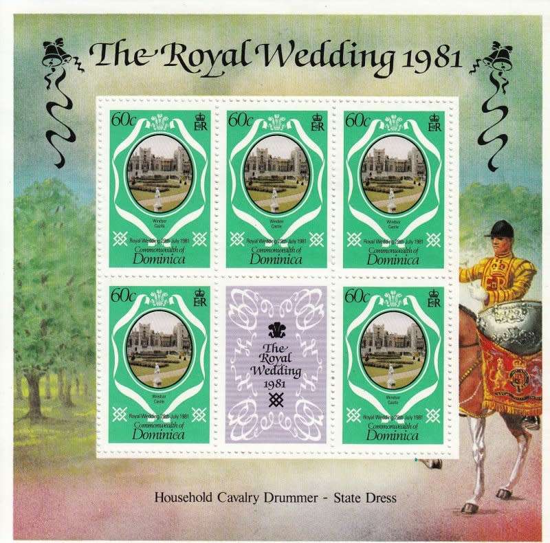 Dominica, Scott #701,702,703,1981,MNH,QEII, Sheetlets