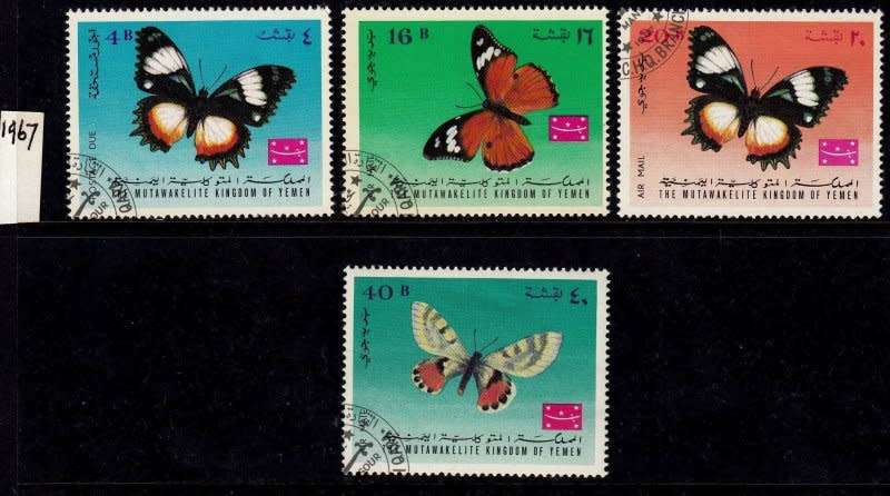 Yemen,Mmutawakelite,Michel:#448/451,1967,VFU,CTO