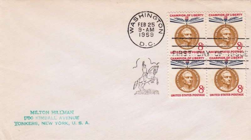 US,Scott #1126,1959,FDC,Size 16.6cmX9.4cm