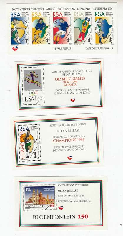 RSA - 20 Media Releases of Stamps - MNH - Rare