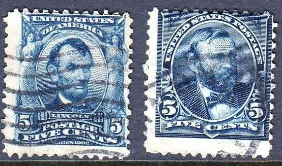 US,Scott #258,304,VFU