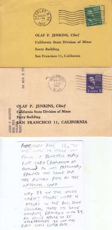 United States,1951,Postcards