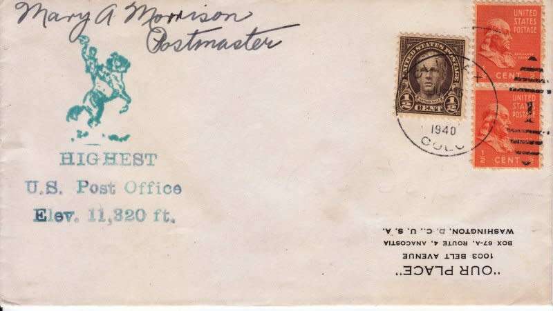 United States,1940,Highest Elevation Post Office