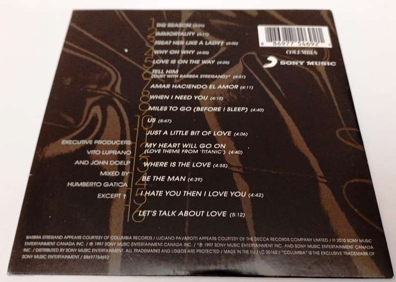 CD, Cline Dion  Let's Talk About Love - VG+
