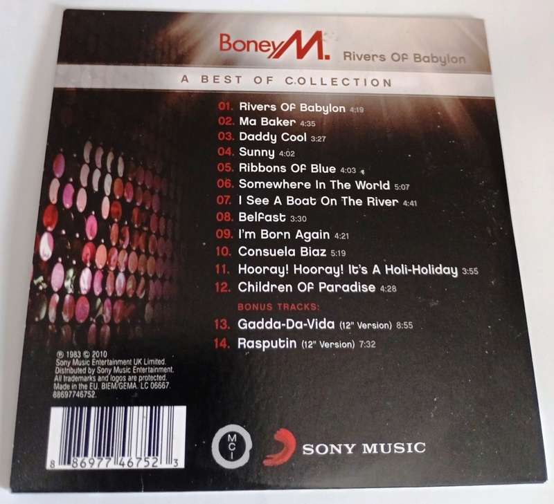 CD, Boney M - Rivers of Babylon - A Best of Collection - VG+