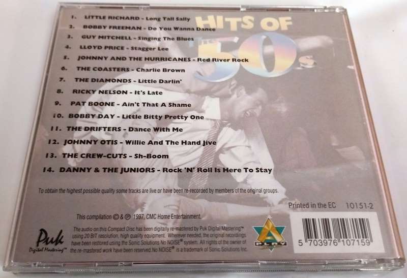 CD, Long Tall Sally - hits of the 50s - VG