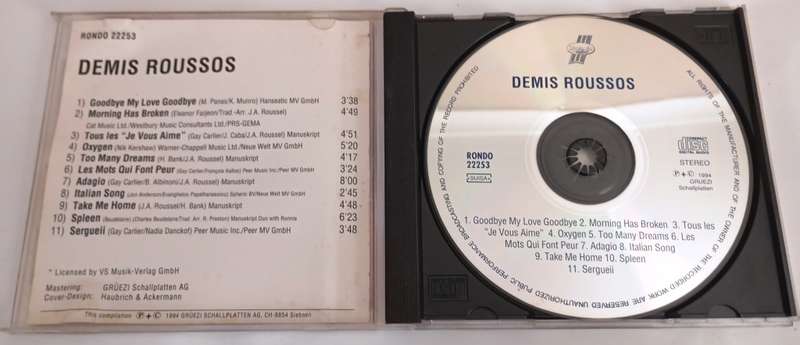 CD, Demis Roussos - Goodbye my love goodbye - VG