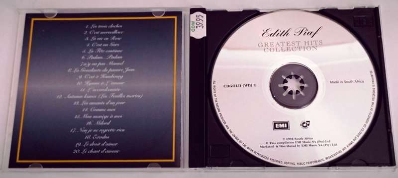 CD, Edith Piaf - Greatest hits - VG